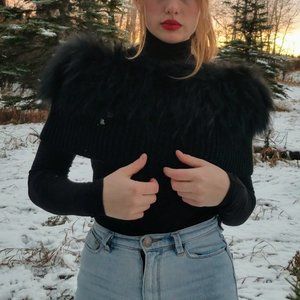 RUDSAK fur shrug